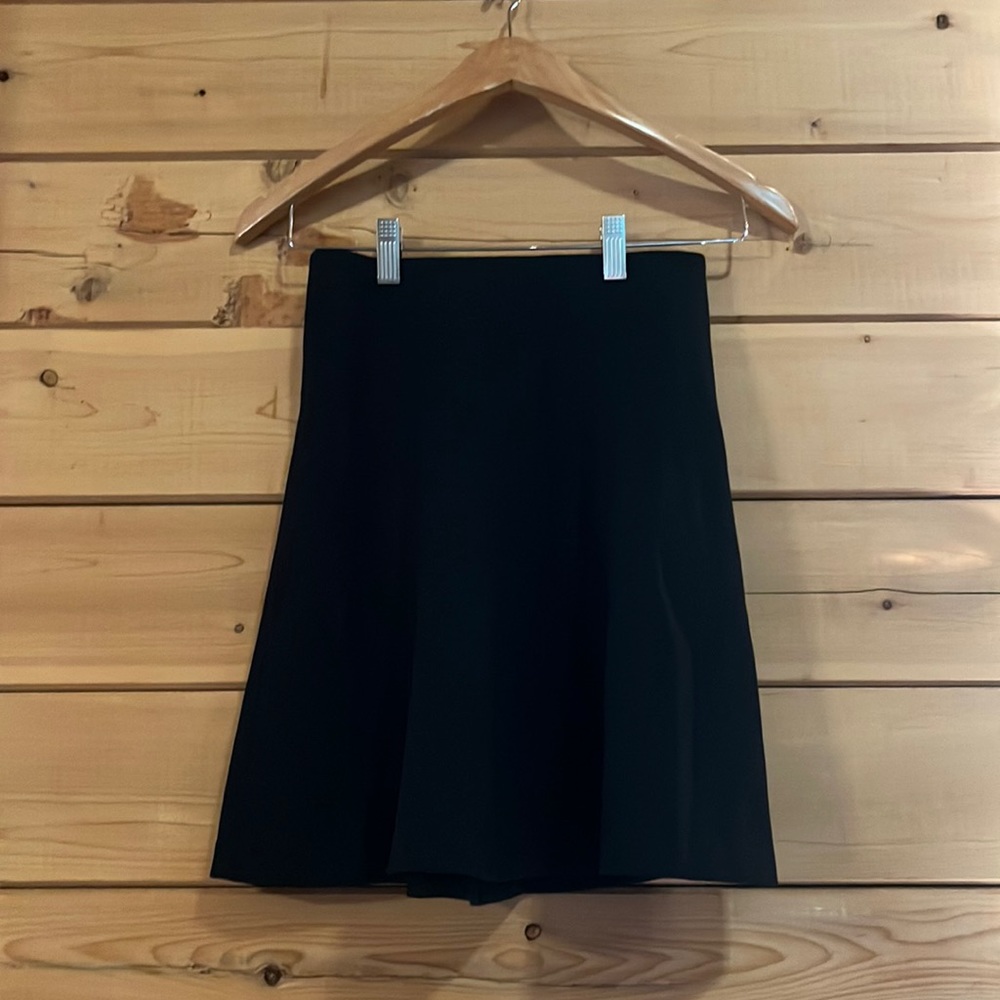 Loft Trapeze Black Skirt